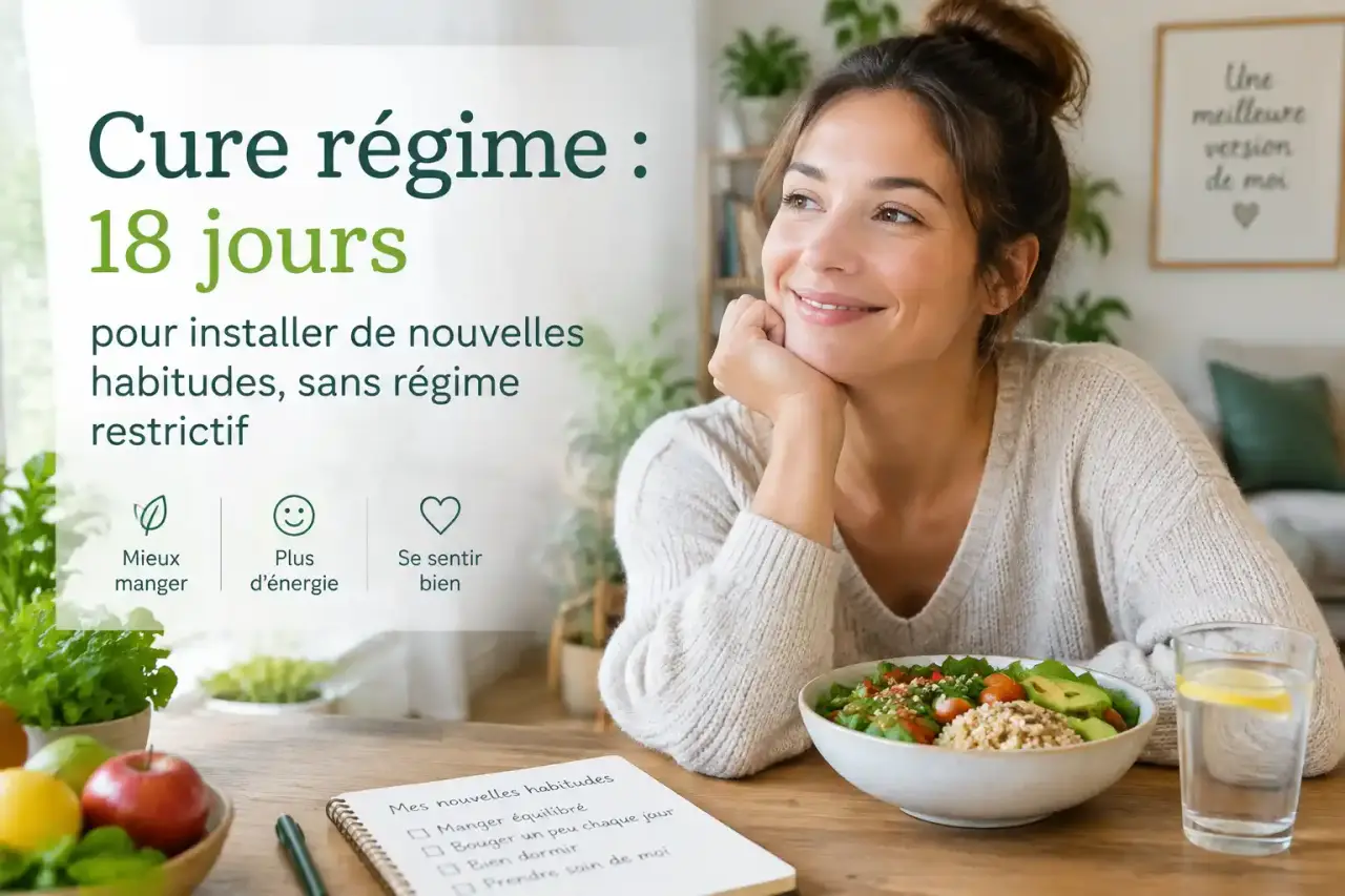 Cure régime : 18 jours pour installer de nouvelles habitudes, sans régime restrictif